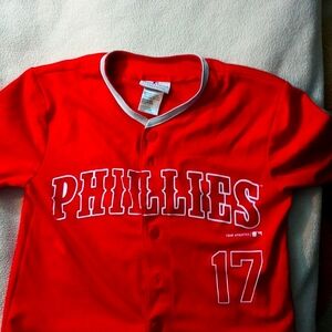 Philadelphia Phillies Ryes Hoskins #17 childs jersey size 8-10